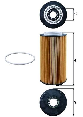 Mahle Oil Filter - Element OX1097D