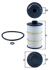 Mahle Oil Filter - Element OX1123D