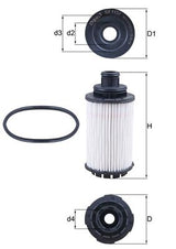 Mahle Oil Filter - Element OX1137D