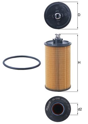 Mahle Oil Filter - Element OX1245D