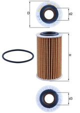 Mahle Oil Filter - Element OX1267D