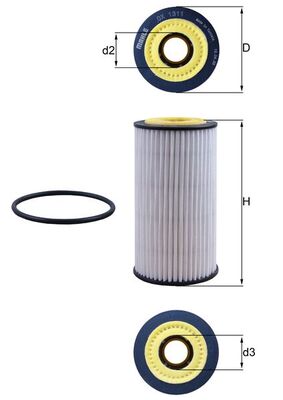Mahle Oil Filter OX1311D
