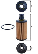 Mahle Oil Filter - Element OX1338D