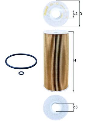 Mahle Oil Filter OX143D