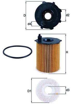 Mahle Oil Filter OX171/16D