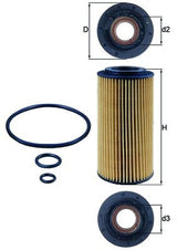Mahle Oil Filter OX179D