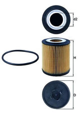 Mahle Oil Filter - Element OX182D