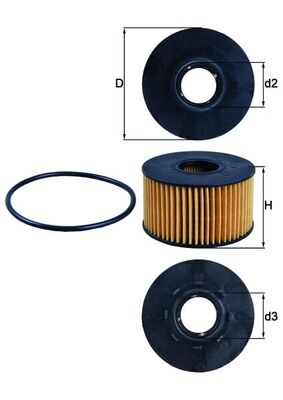 Mahle Oil Filter OX191D