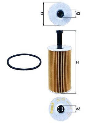 Mahle Oil Filter OX193D