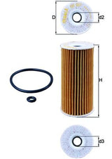 Mahle Oil Filter OX201D