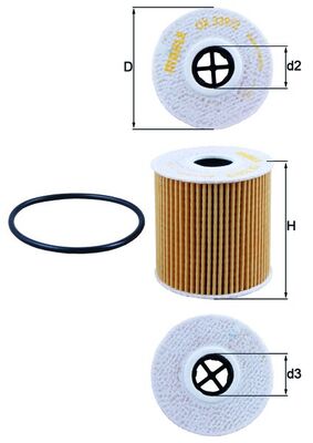 Mahle Oil Filter OX339/2D