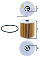 Mahle Oil Filter OX339/2D