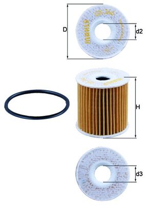 Mahle Oil Filter OX346D