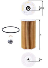 Mahle Oil Filter - Element OX365/1D