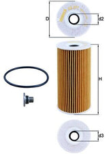 Mahle Oil Filter OX377D