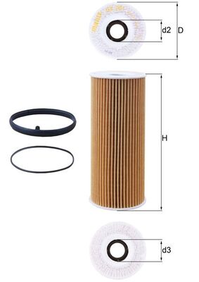 Mahle Oil Filter OX381D