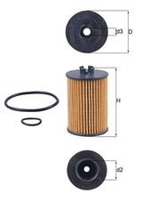 Mahle Oil Filter OX382D