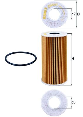 Mahle Oil Filter OX441D