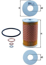 Mahle Oil Filter - Element OX47D