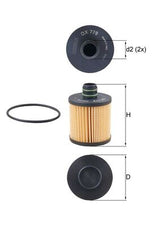 Mahle Oil Filter OX779D