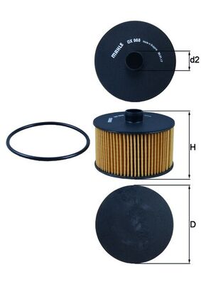 Mahle Oil Filter OX968D