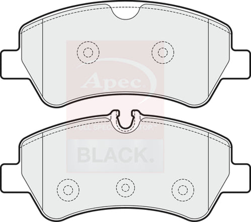 APEC Black Rear Brake Pads PAD1931B