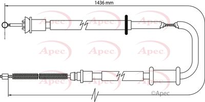 APEC Brake Cable CAB1117