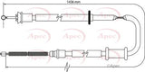 APEC Brake Cable CAB1117