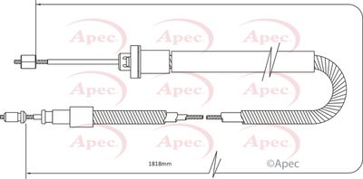APEC Brake Cable CAB1573