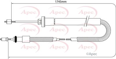 APEC Brake Cable CAB1035