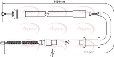 APEC Brake Cable CAB1093