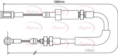 APEC Brake Cable CAB1068