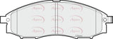 APEC Front Brake Pads PAD1429