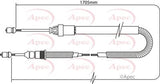 APEC Brake Cable CAB1333