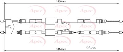 APEC Brake Cable CAB1147
