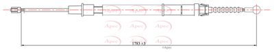 APEC Brake Cable CAB1651