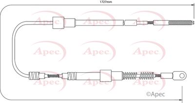 APEC Brake Cable CAB1020