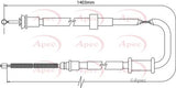 APEC Brake Cable CAB1116
