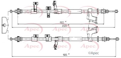 APEC Brake Cable CAB1631