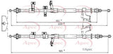 APEC Brake Cable CAB1631