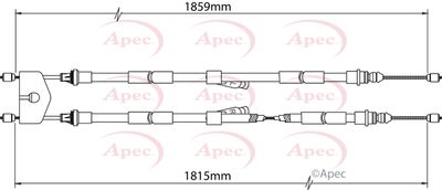 APEC Brake Cable CAB1507