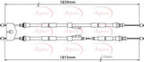 APEC Brake Cable CAB1507
