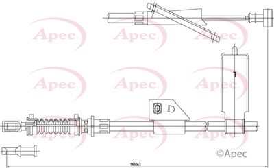 APEC Brake Cable CAB1304