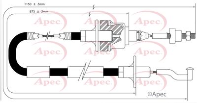 APEC Clutch Cable CAB5024