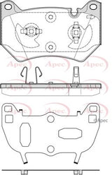 APEC Front Brake Pads PAD2311