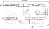 APEC Brake Cable CAB1308