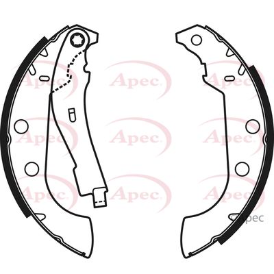 APEC Brake Shoes SHU596