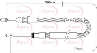 APEC Brake Cable CAB1034