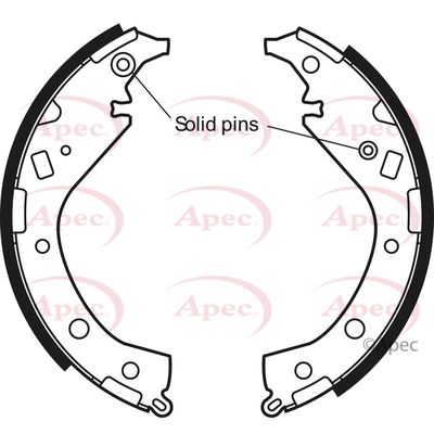 APEC Brake Shoes SHU669