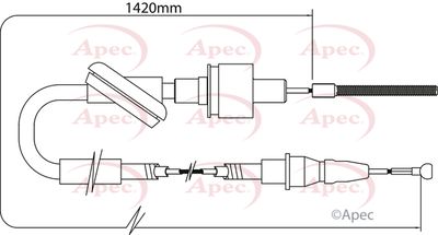 APEC Clutch Cable CAB5004